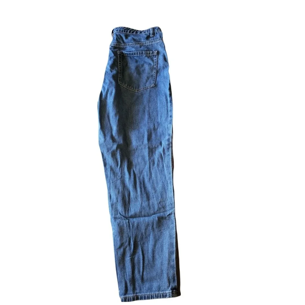 Redial‎ Straight Leg Jeans Women Sz 12 Blue Premium Denim Casual Pants Boho Chic